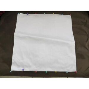 New Set of 6 Pier 1 Imports Light Gray Christmas Placemats